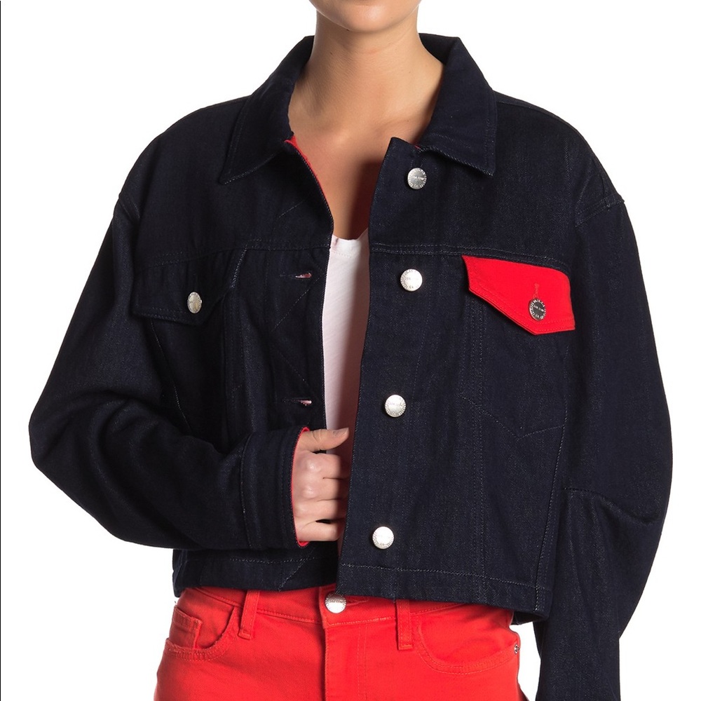 NWT Current Elliot cropped jean jacket
